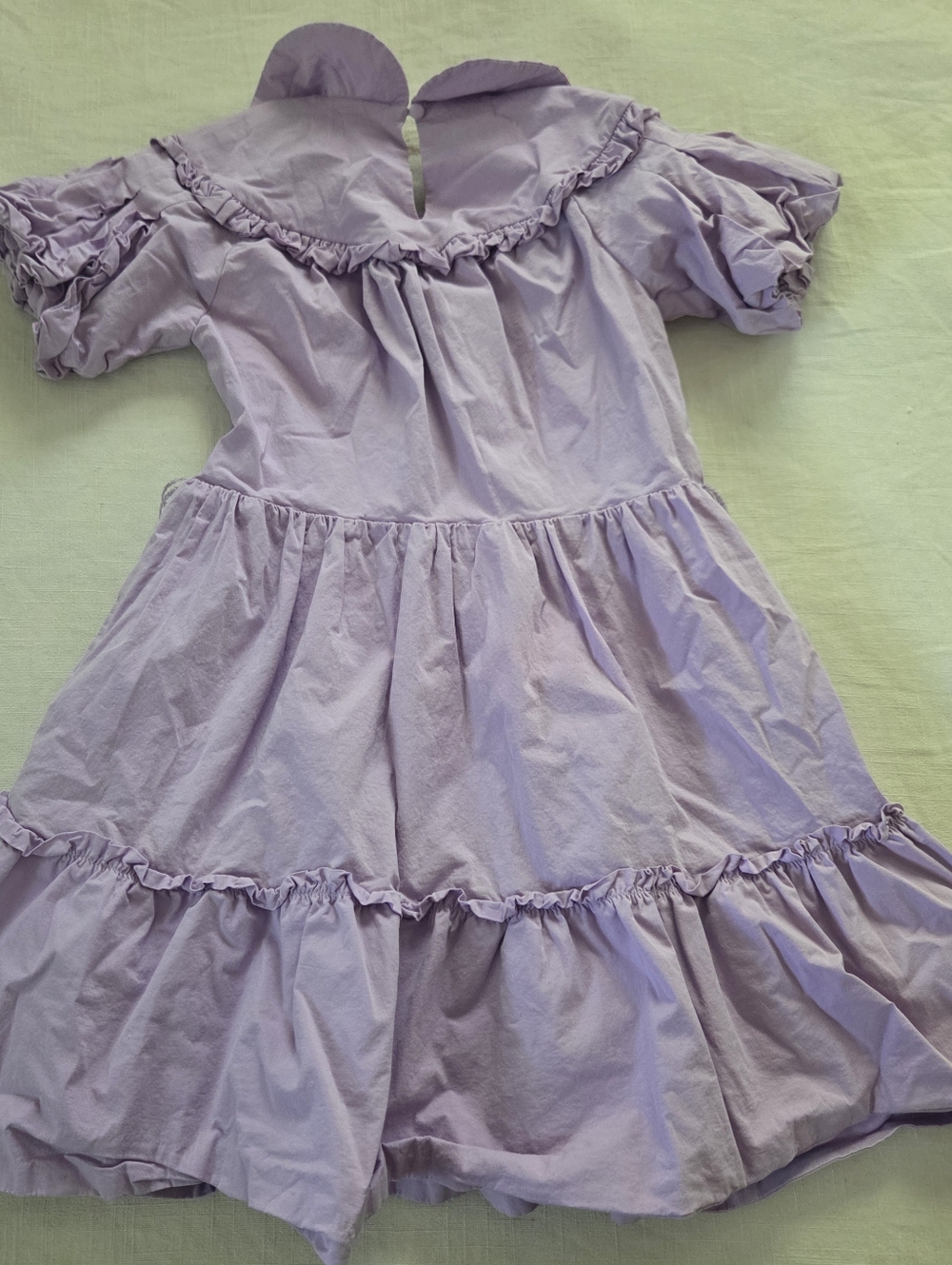 Lavender Ruffled Tiered Dress Shop The Mint Girls Dress Kids 10/12 Purple - Picture 8 of 12